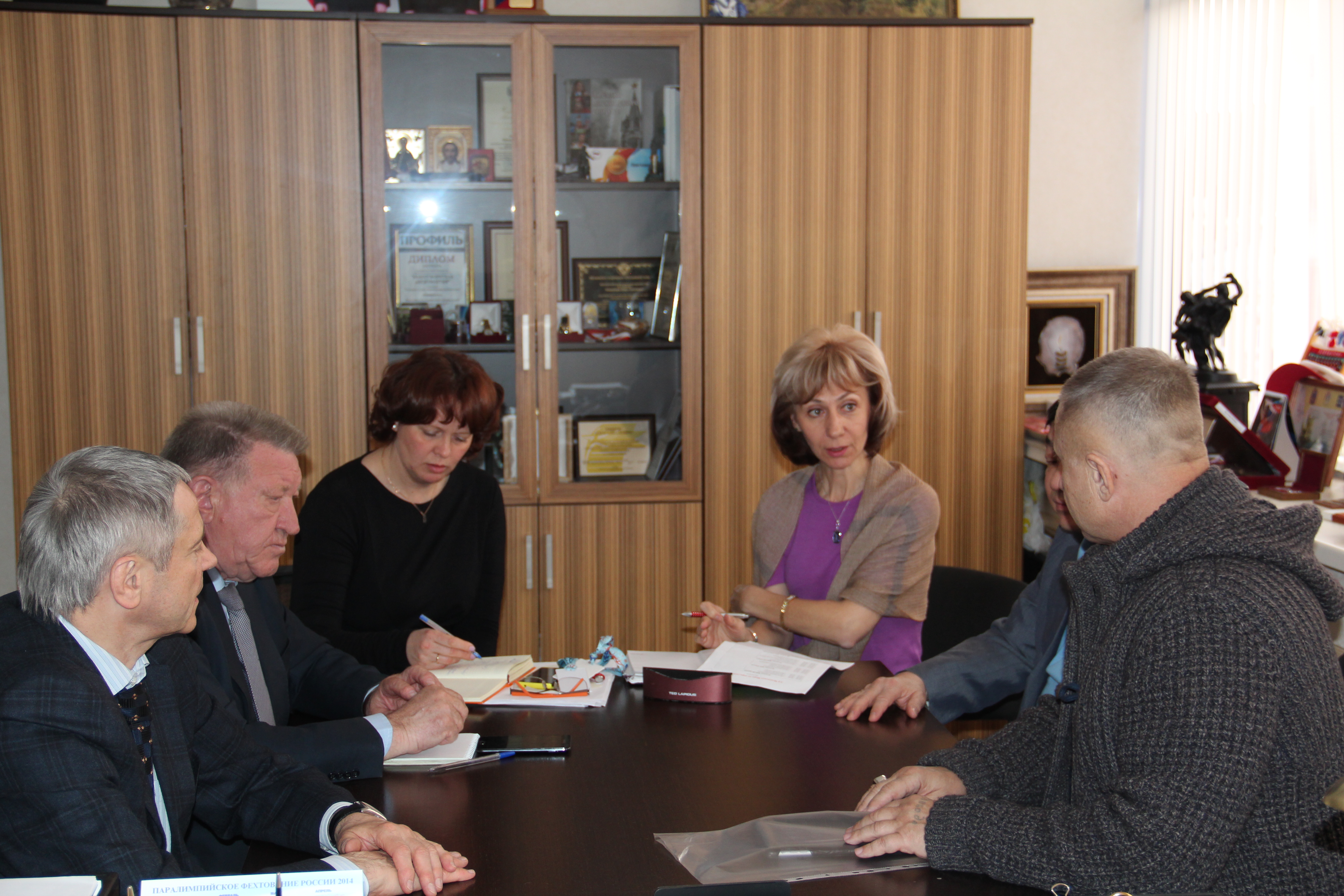 Л. Н. Селезнев, П. А. Рожков  в офисе Паралимпийского комитета России  провели встречу с президентом Союза тхэквондо России, вице-президентом Европейского союза тхэквондо А. К. Тереховым и президентом Федерации тхэквондо инвалидов России В. А. Ни