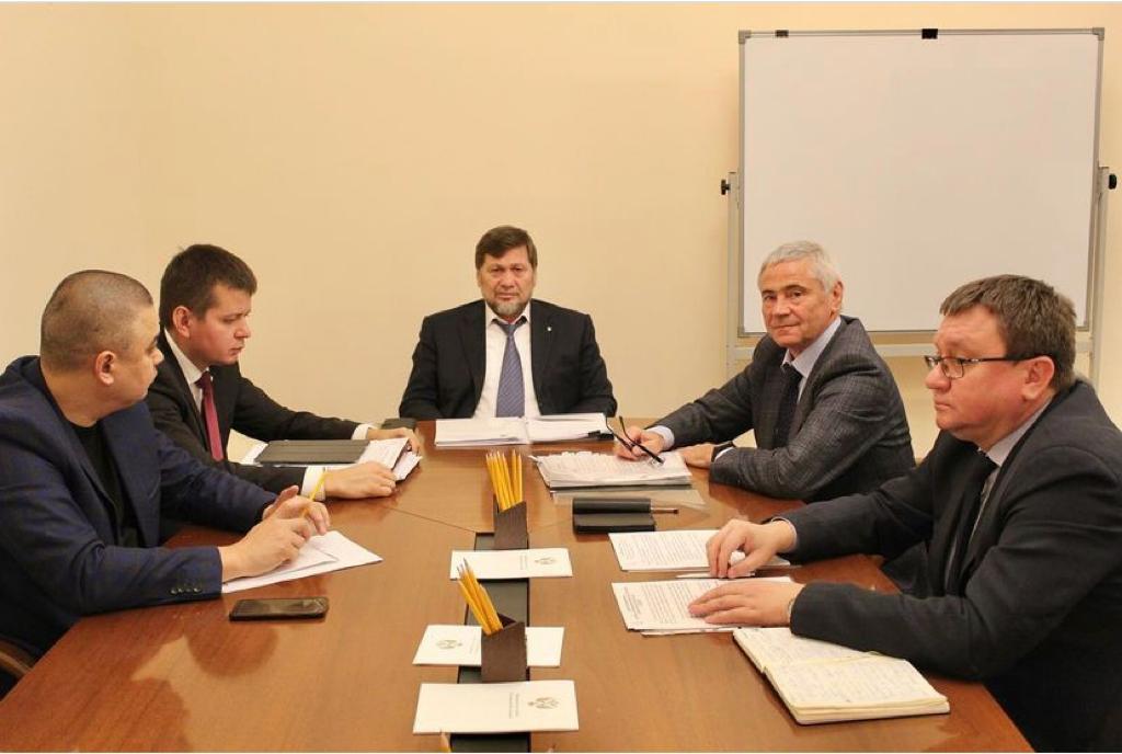 А.А. Строкин и П.А. Рожков приняли участие в рабочей встрече с заместителем Министра спорта РФ О.Х. Байсултановым