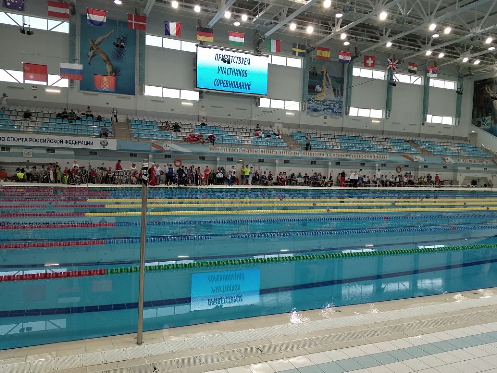 А.А. Строкин в г. Рузе принял участие в торжественной церемонии открытия и просмотре соревнований чемпионата России по плаванию спорта лиц с ПОДА
