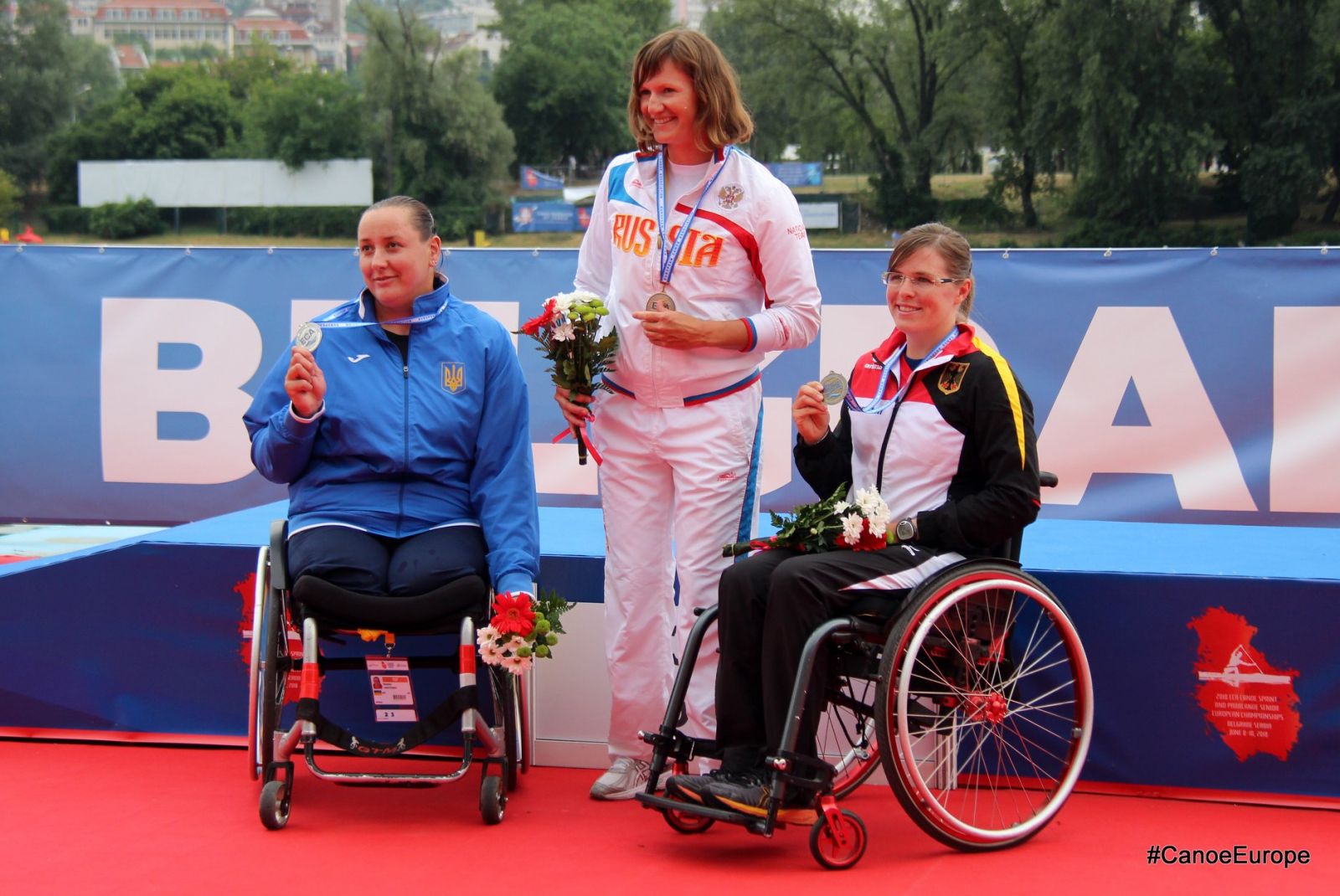 1 золотую, 3 серебряные и 3 бронзовые медали завоевали российские параканоисты на чемпионате Европы в Сербии