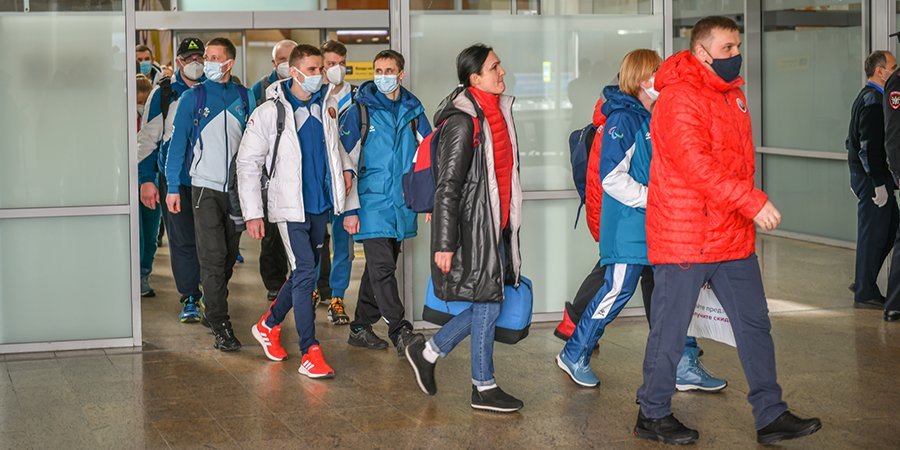        Сборная Республики Беларусь прибыла в Россию для участия в Зимних Играх Паралимпийцев "Мы вместе. Спорт"      