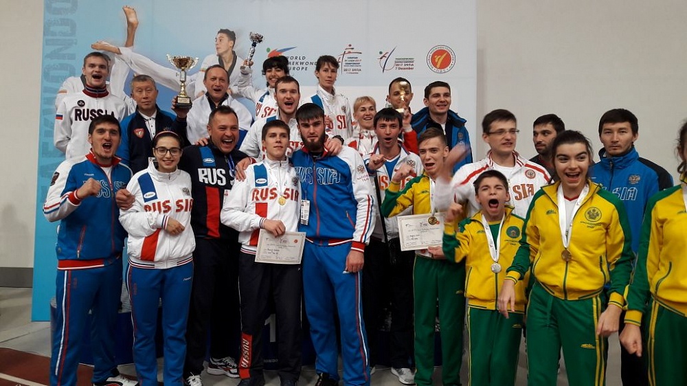 Сборная команда России по паратхэквондо выиграла общекомандный зачет чемпионата Европы в Болгарии