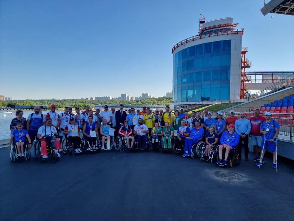 А.А. Строкин на гребном канале «Крылатское» принял участие в просмотре соревнований и церемонии награждения чемпионата России по гребле на байдарках и каноэ спорта лиц с ПОДА