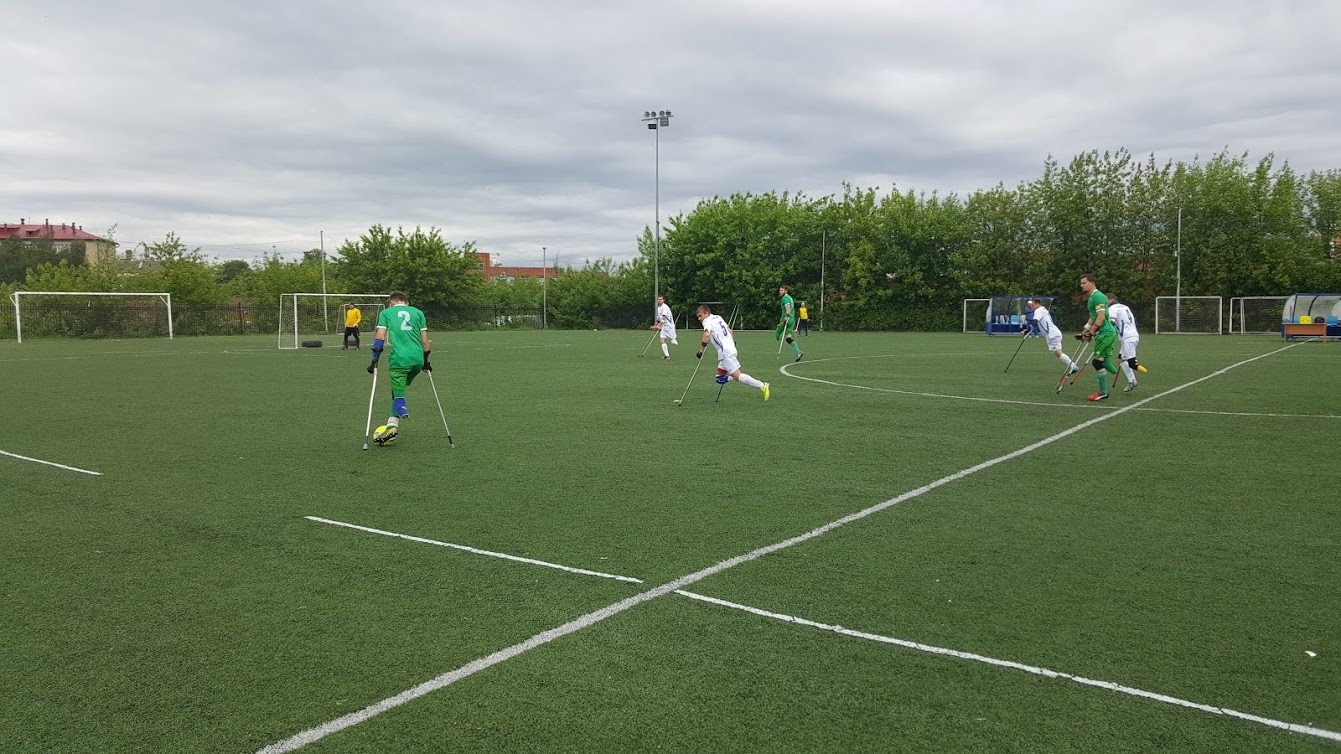 Команда «Динамо» (Алтайский край) стала победителем 1 круга чемпионата России по футболу ампутантов, завершившегося в Подольске