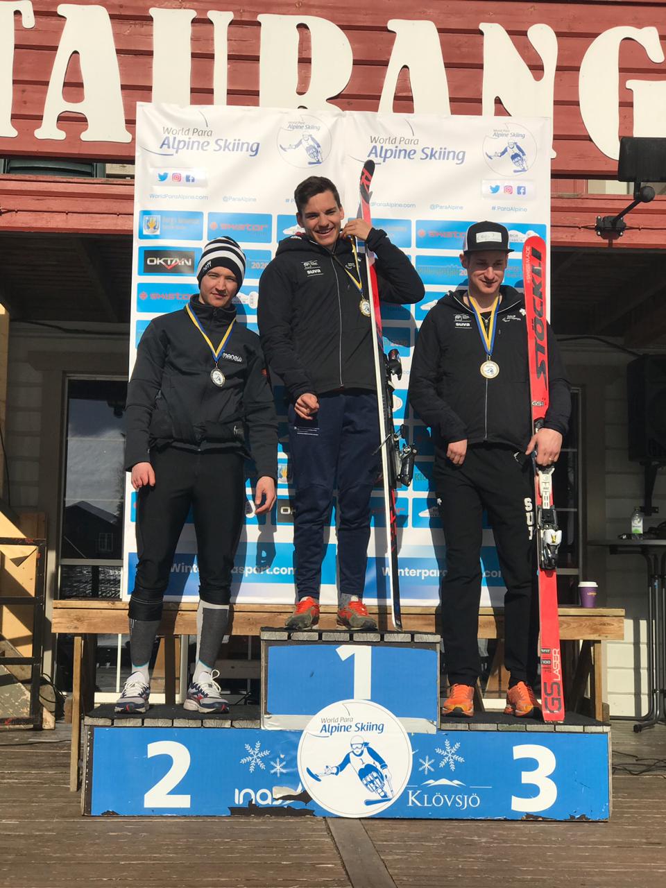 Российские спортсмены завоевали 5 золотых, 3 серебряные и 2 бронзовые медали по итогу 2 дней финального этапа Кубка Европы по горнолыжному спорту среди лиц с ПОДА и нарушением зрения в Швеции