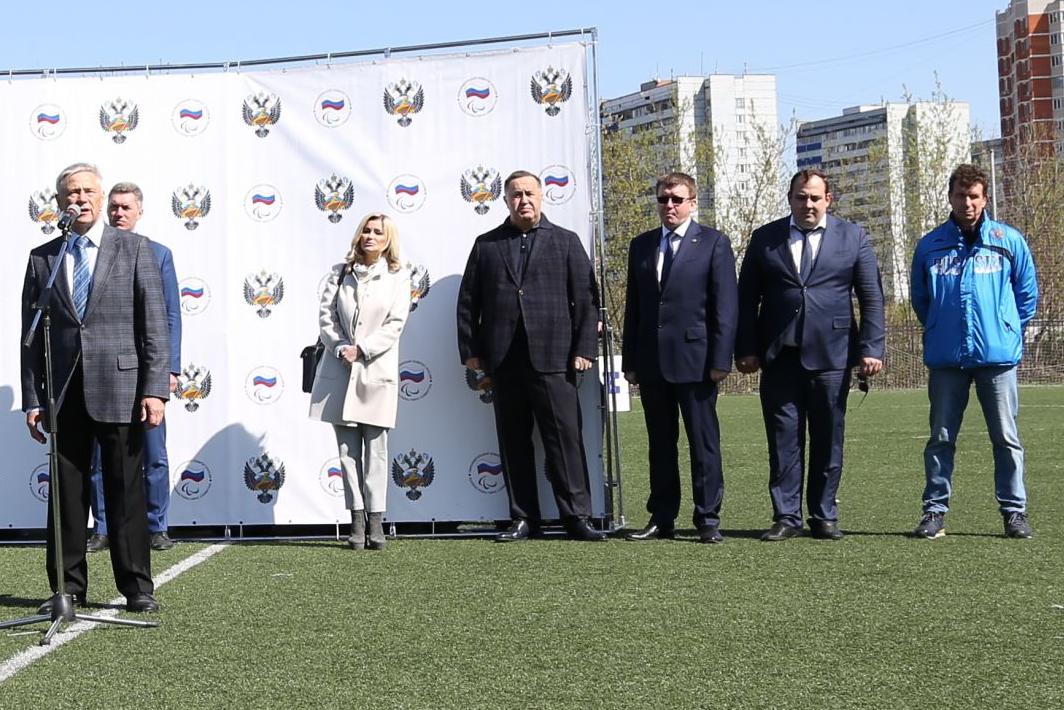 С.Н. Лалакин, А.А. Строкин, П.А. Рожков,  Е.В. Бондаренко в г. Подольске приняли участие в церемонии открытия и просмотре соревнований 1 круга чемпионата России по футболу ампутантов