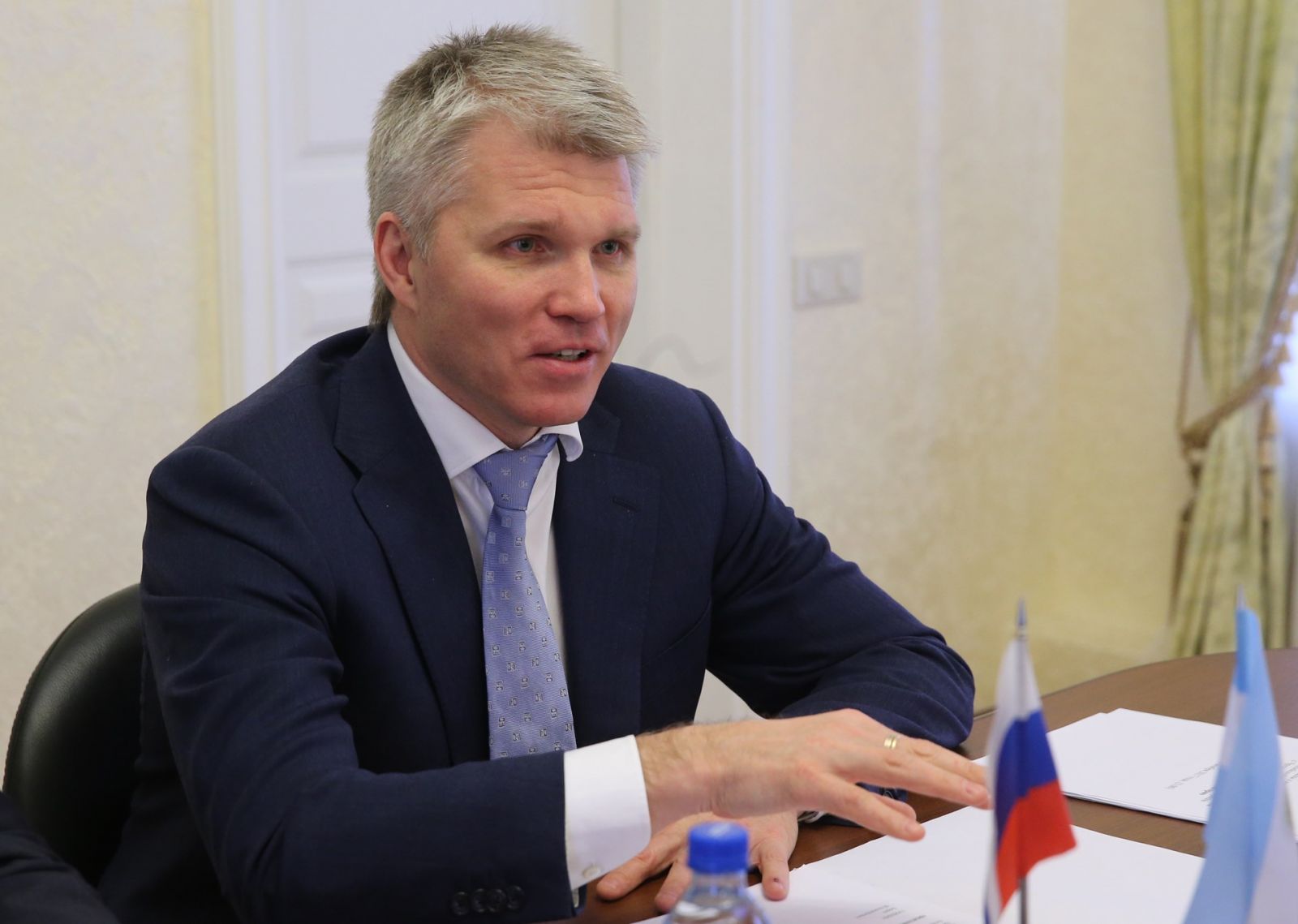 Министр спорта РФ П.А. Колобков поздравил спортсменов и тренеров сборной команды России по фехтованию на колясках с завоеванием первого общекомандного места чемпионата Европы