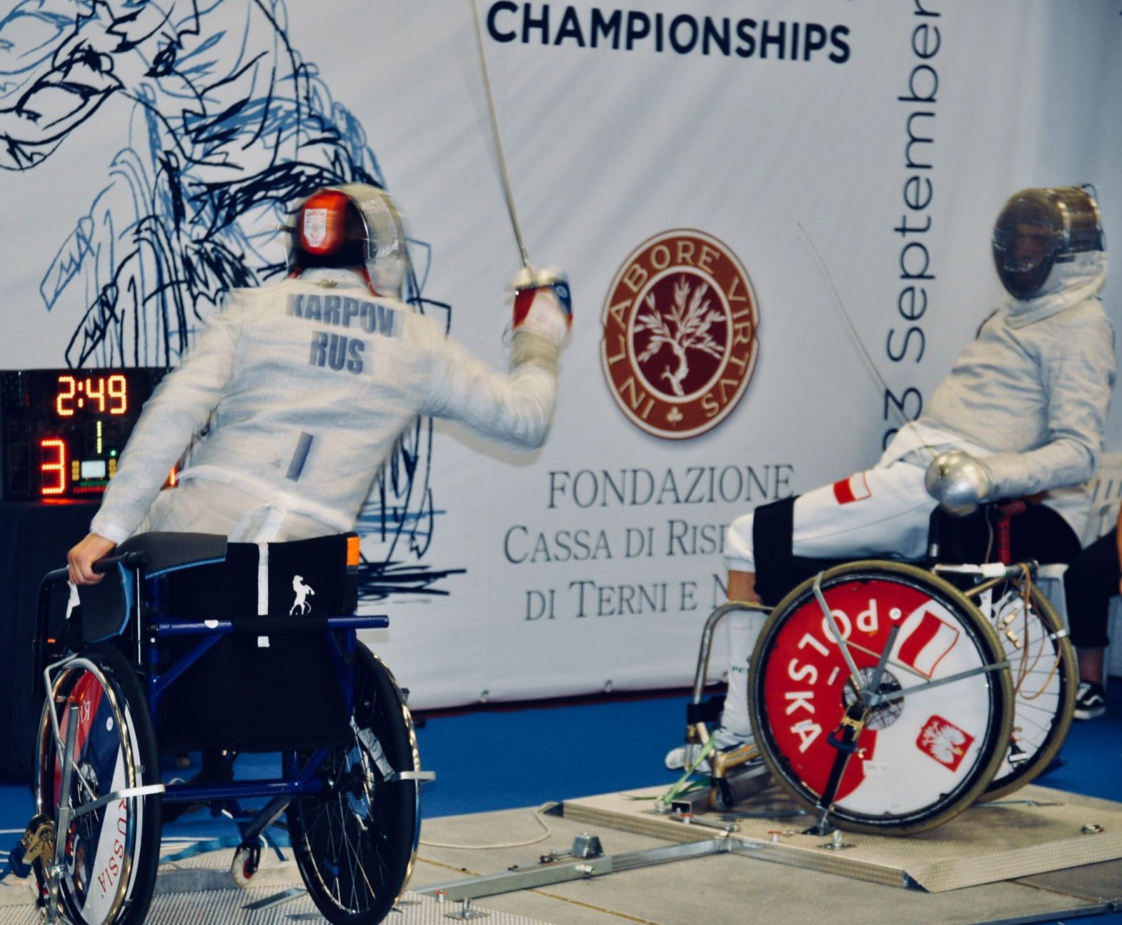 Сборная команда России по фехтованию на колясках завоевала 2 золотые, 2 серебряные и 6 бронзовых медалей по итогам двух дней чемпионата Европы в Италии