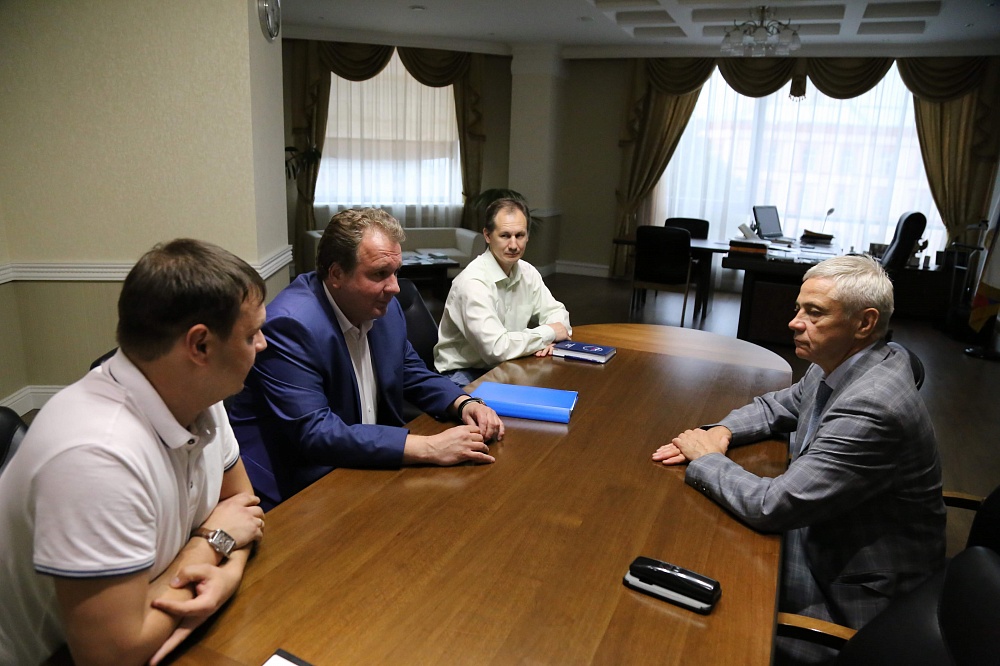 П.А. Рожков, С.В, Нестеров встретились с Директором ГБУ "Спортивно-адаптивная школа" Москомспорта А.В. Цуцковым