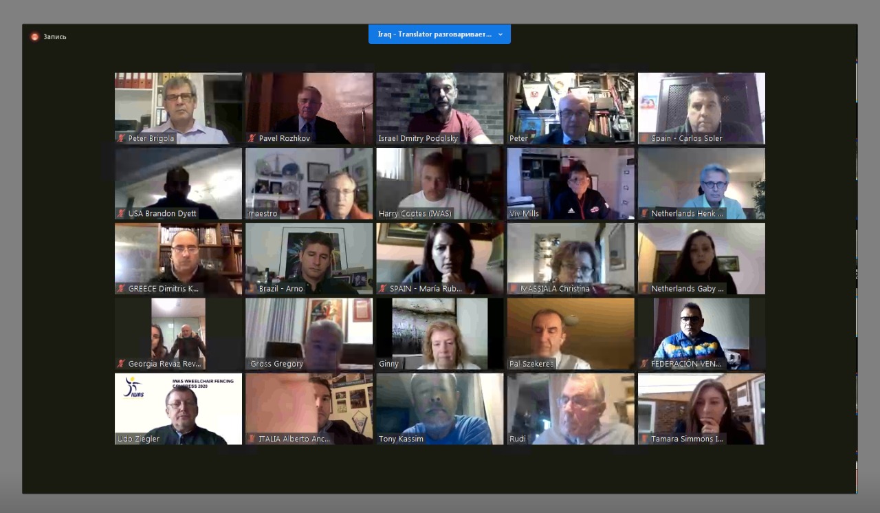 П.А. Рожков в режиме видео-конференц-связи принял участие в конгрессе IWAS по фехтованию на колясках