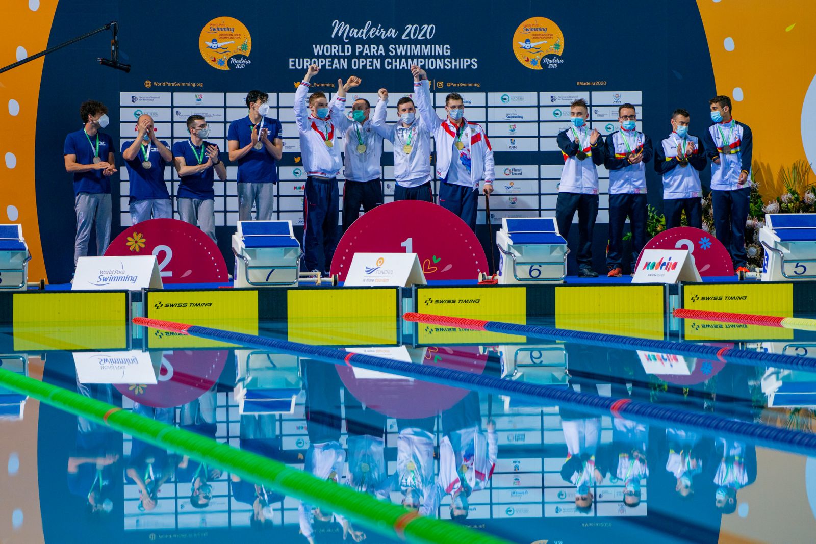 Сборная команда России по плаванию завоевала 19 золотых, 22 серебряные и 22 бронзовые медали по итогам пяти дней открытого чемпионата Европы по плаванию МПК