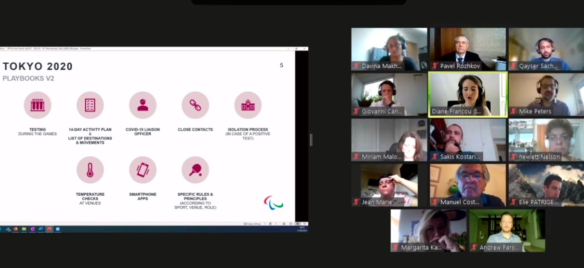        П.А. Рожков принял участие в видеоконференции президента МПК Э. Парсонса с Национальными паралимпийскими комитетами по итогам заседания Исполкома Международного паралимпийского комитета      