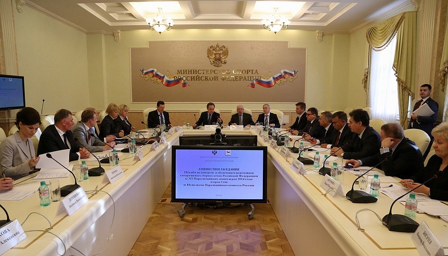 Руководители Всероссийской федерации спорта лиц с ПОДА в Минспорте России  приняли участие в совместном заседании Штаба по контролю за обеспечением подготовки спортивных сборных команд России к XI Паралимпийским зимним играм 2014 года в г. Сочи и Исполком