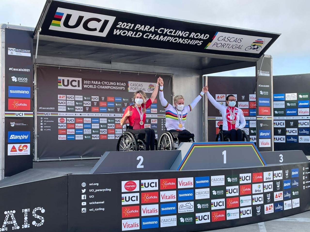 3 серебряные и 2 бронзовые медали завоевали российские спортсмены по итогам индивидуальных гонок на чемпионате мира по паравелоспорту на шоссе в Португалии