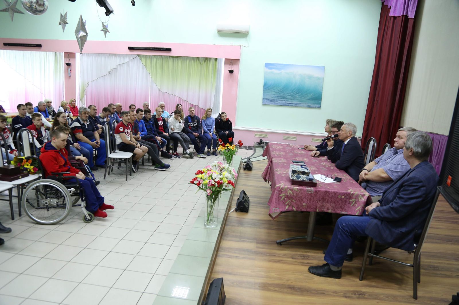 А.А. Строкин, П.А. Рожков в СОК "Сатурн" в г. Раменское (Московская область) встретились с членами сборной команды России по плаванию спорта лиц с ПОДА