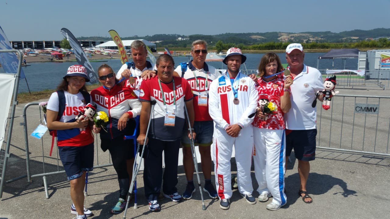 Сборная команда России по гребле на байдарках и каноэ спорта лиц с ПОДА завоевала 1 золотую и 3 бронзовые медали по итогам чемпионата мира в Португалии