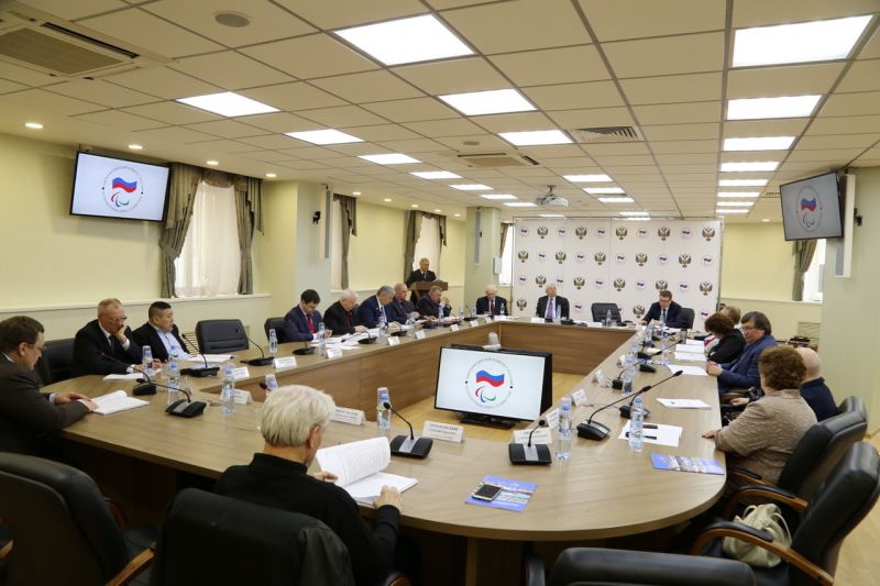 Руководители Федерации в офисе Паралимпийского комитета России приняли участие в заседании Исполкома ПКР под руководством президента ПКР В.П. Лукина