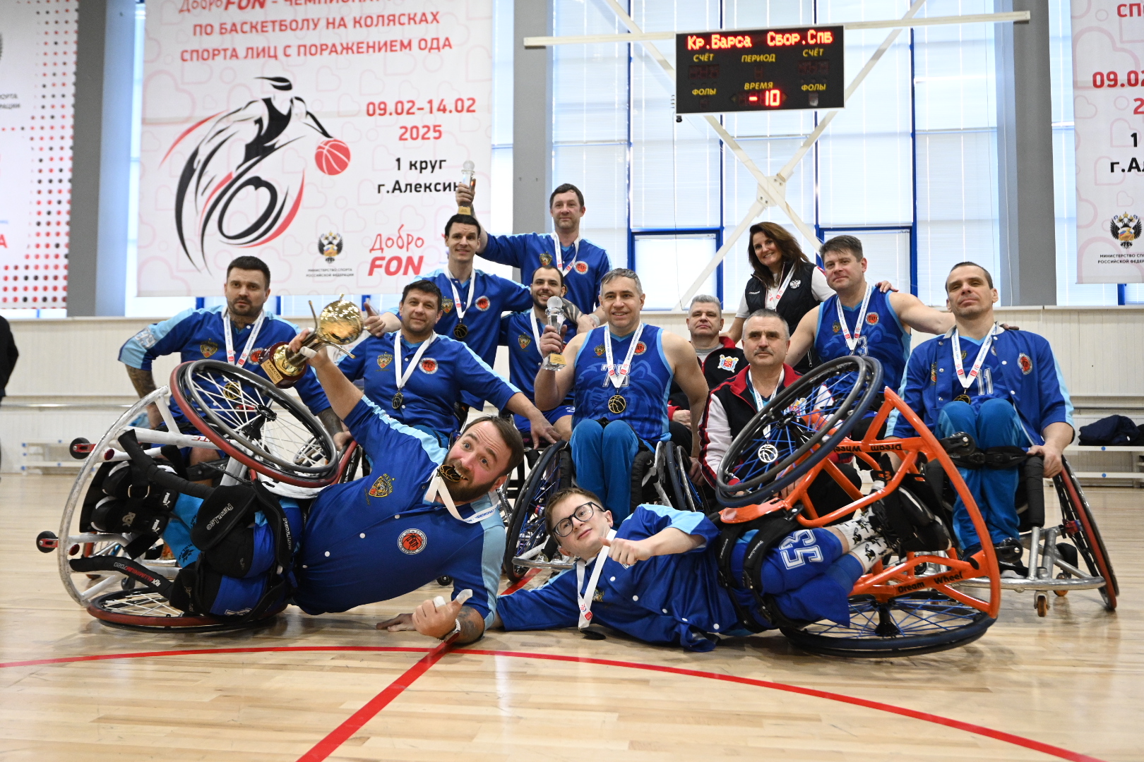 Завершился 1 круг ДоброFON -Чемпионата России по баскетболу на колясках спорта лиц с поражением ОДА