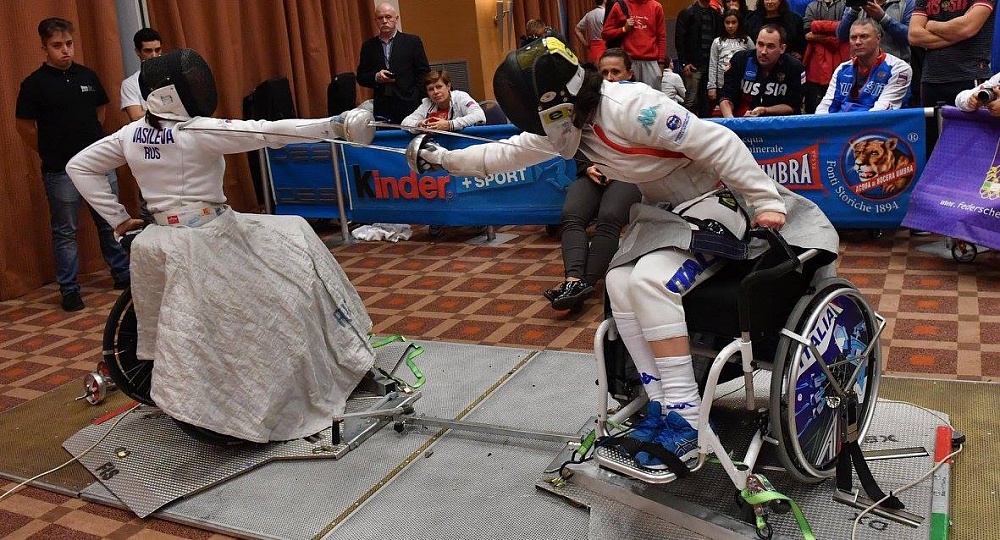 Сборная команда России по фехтованию на колясках завоевала 3 золотые, 2 серебряные и 9 бронзовых медалей по итогам трех дней чемпионата мира в Италии