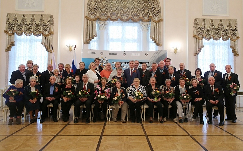 Л.Н. Селезнев в Государственном музее спорта в преддверии Дня Победы принял участие во встрече Министра спорта России П.А. Колобкова с ветеранами спорта 