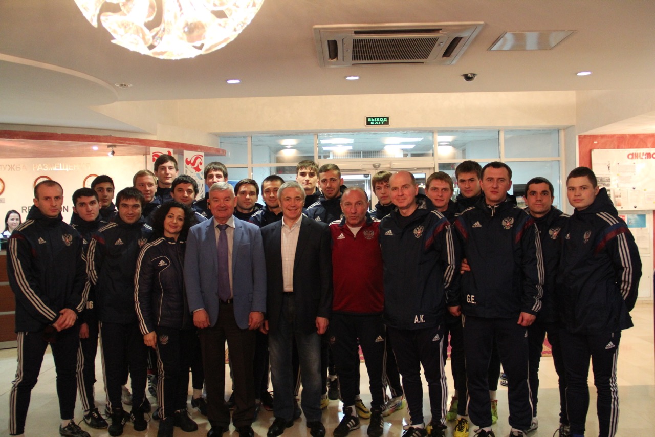 П.А. Рожков в г. Сочи встретился с подопечными А.М. Барамидзе - сборной командой России по футболу спорта лиц с церебральным параличом