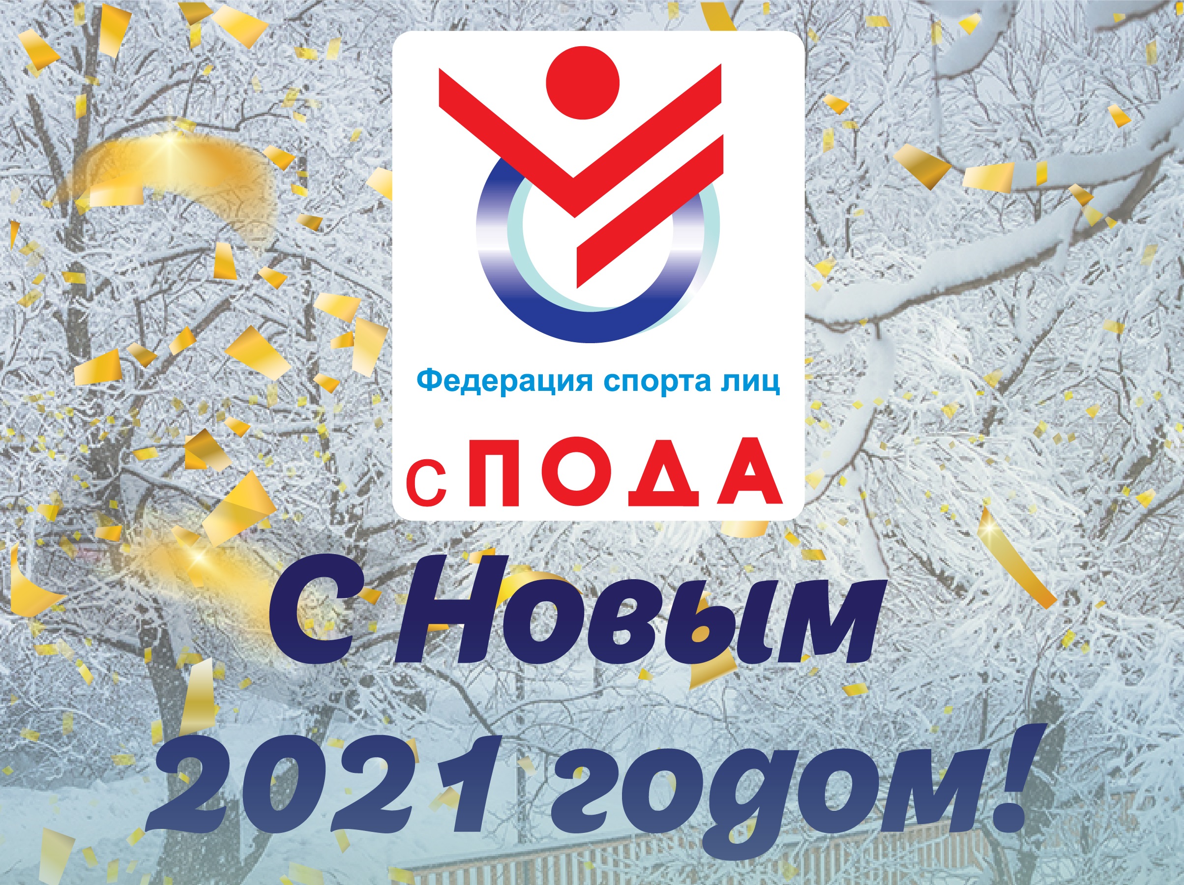 Поздравление президента Всероссийской федерации спорта лиц с поражением опорно-двигательного аппарата А.А. Строкина с Новым 2021 годом