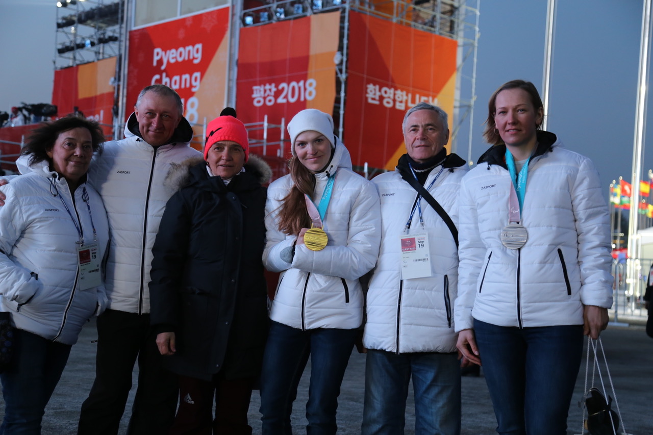  П.А. Рожков И.А. Громова в г. Пхенчхане (Республика Корея) приняли участие в просмотре соревнований третьего соревновательного дня Паралимпиады по биатлону спорта лиц с поражением опорно-двигательного аппарата и спорта слепых