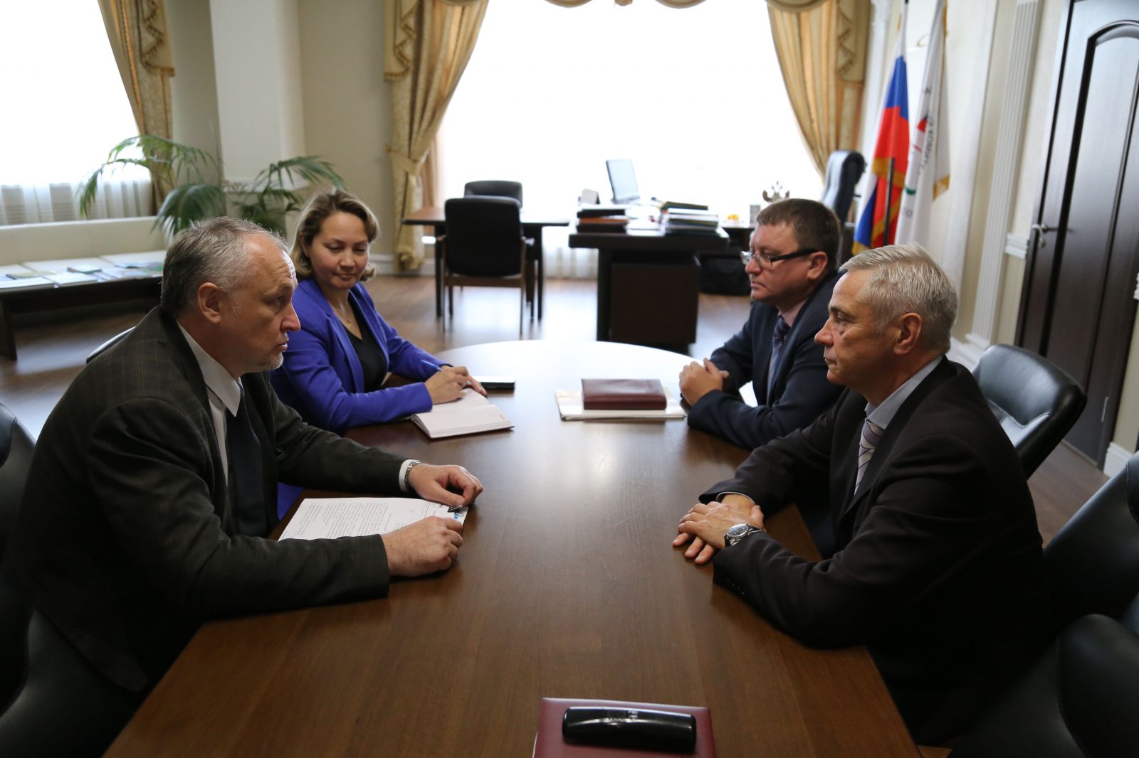 П.А. Рожков провел рабочую встречу с генеральным директором РУСАДА Ю.А. Ганусом