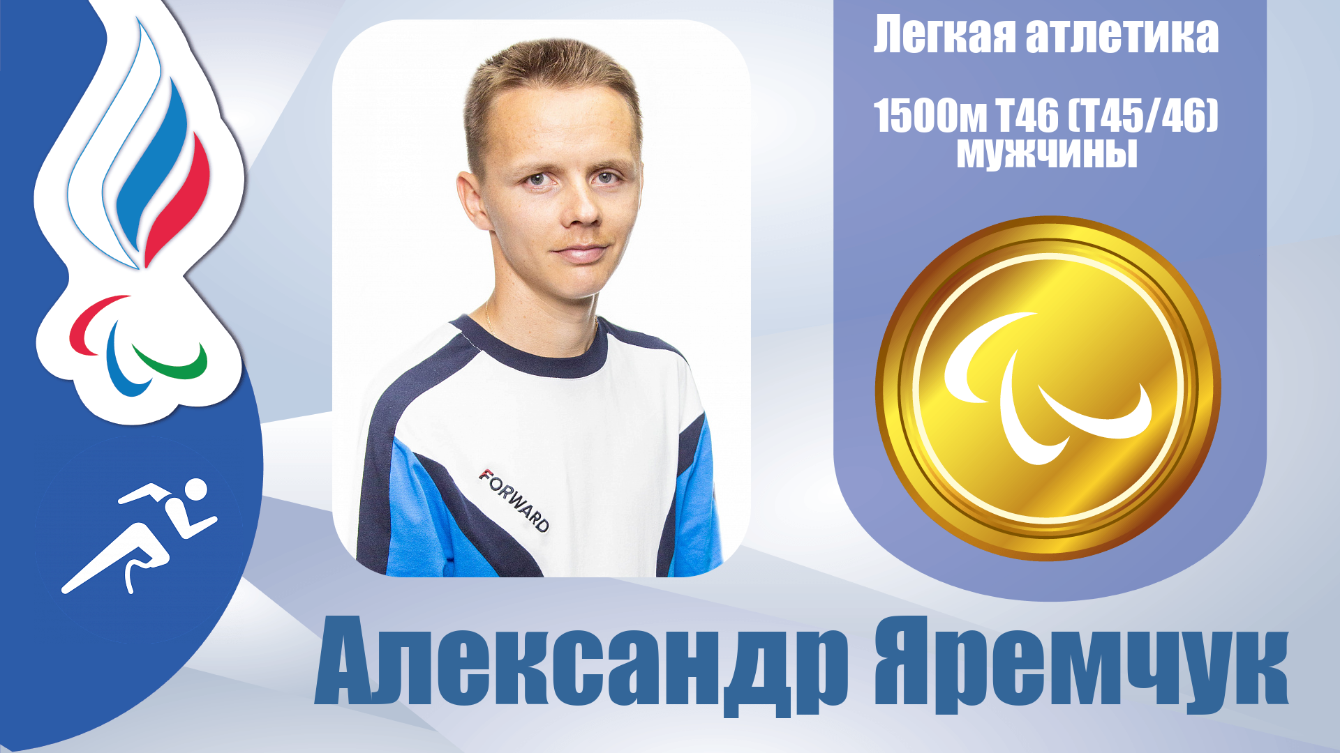 Александр Яремчук завоевал золотую медаль плавании на дистанции 1500 метров в классе T46!
