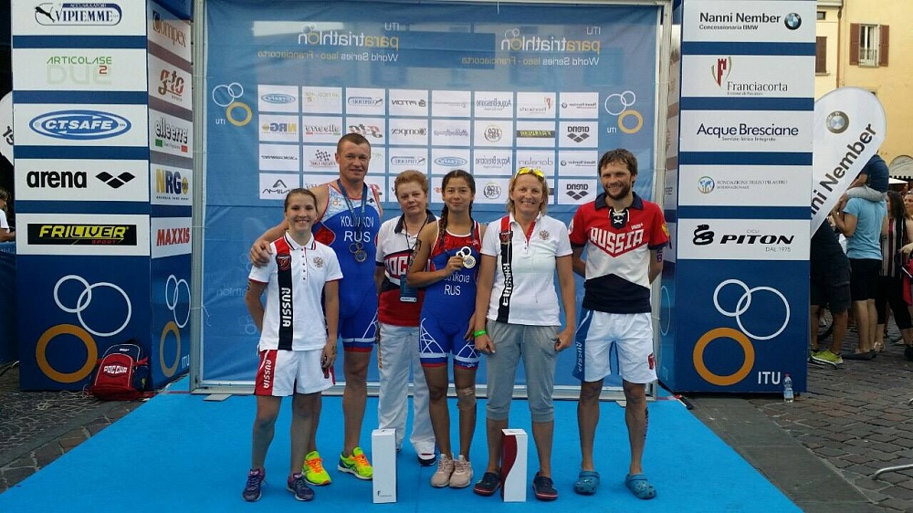 2 золотыми медалями завершился для российских паратриатлонистов II этап Мировой серии Iseo - Franciacorta ITU World Paratriathlon Series в Италии
