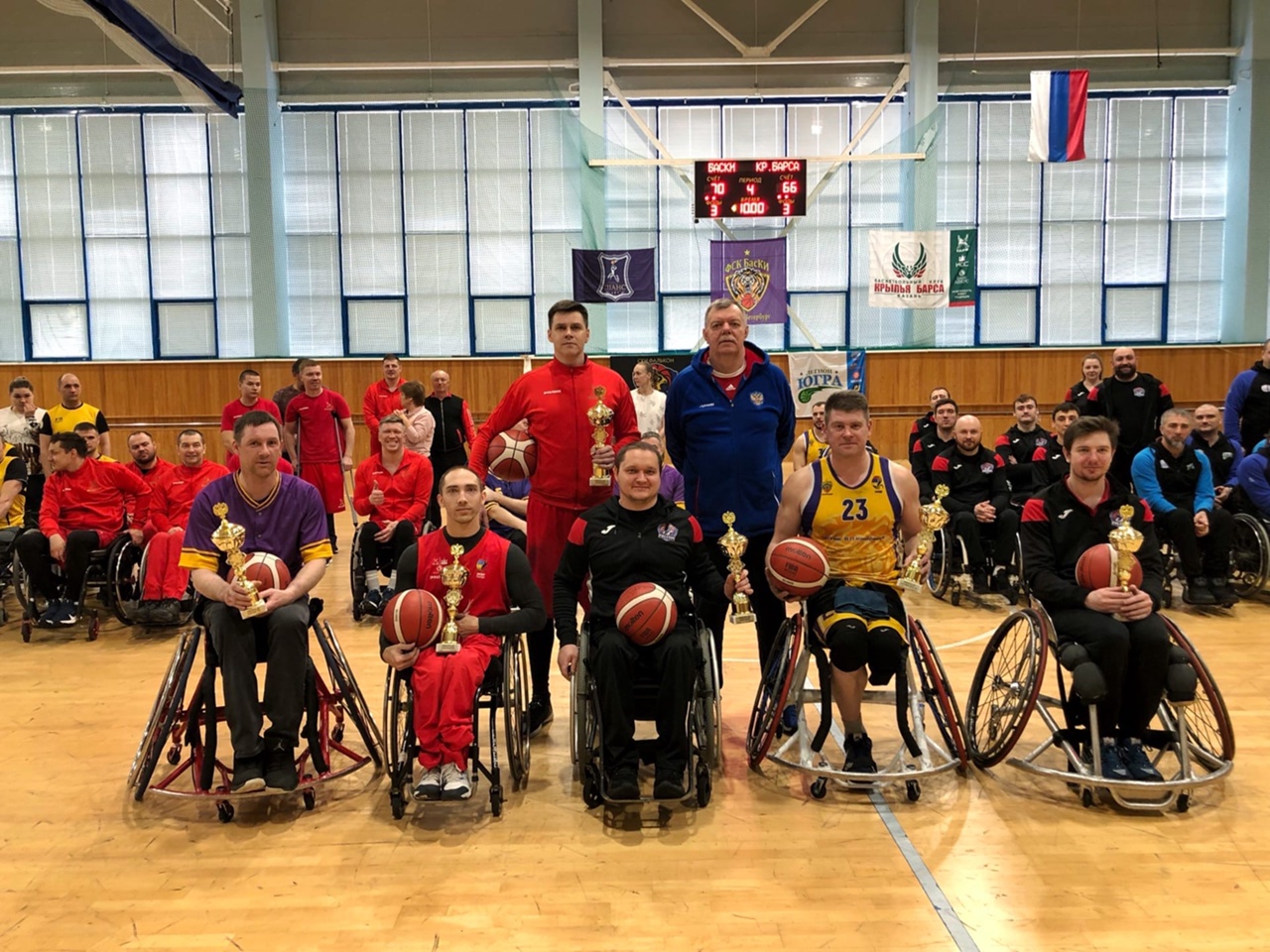 На РУТБ "ОКА" подведены итоги I круга чемпионата России по баскетболу на колясках