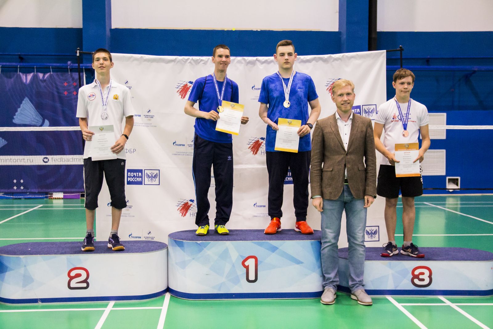Сборная Архангельской области заняла первое место в командном зачете первенства России по бадминтону среди лиц с ПОДА