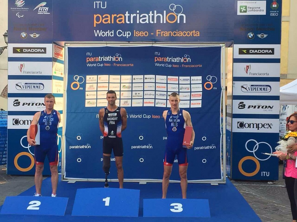 Пять медалей завоевали российские паратриатлонисты на этапе Кубка мира в Италии