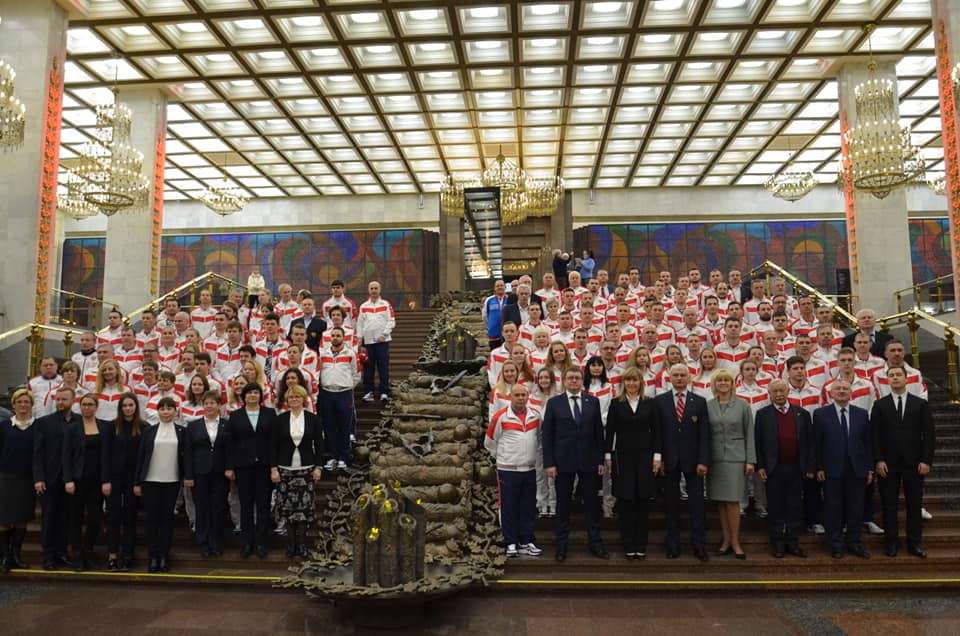 А.А. Строкин в г. Москве принял участие в церемонии торжественных проводов сборной команды России, отправляющейся на XIX зимние Сурдлимпийские игры в Италию