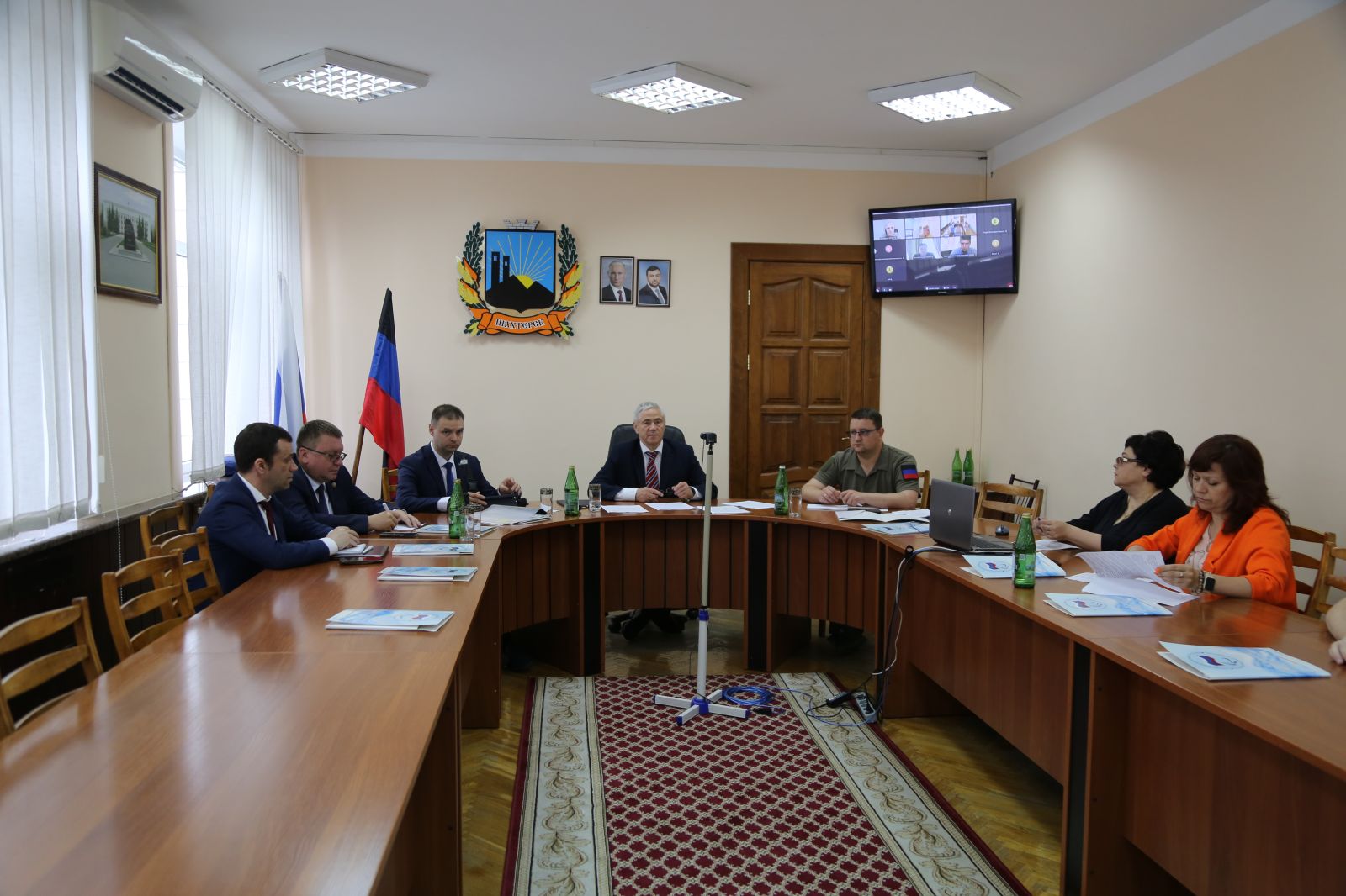 Руководители Федерации в г. Шахтерске (ДНР) приняли участие в заседание Исполкома Паралимпийского комитета России