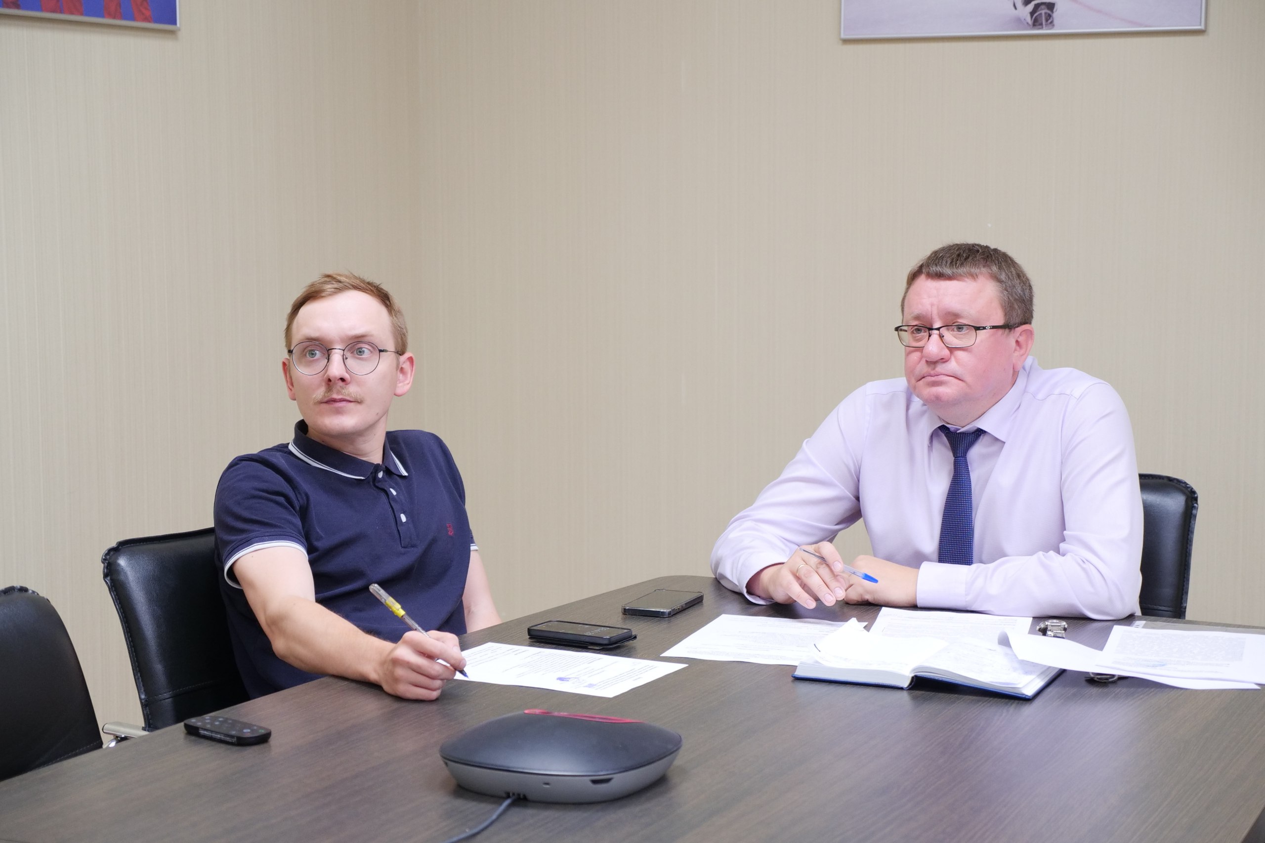  Президент Всероссийской Федерации спорта лиц с поражением ОДА А.А. Строкин провел совещание с представителями следж-хоккейных команд, принимающих участие в чемпионате России по следж-хоккею