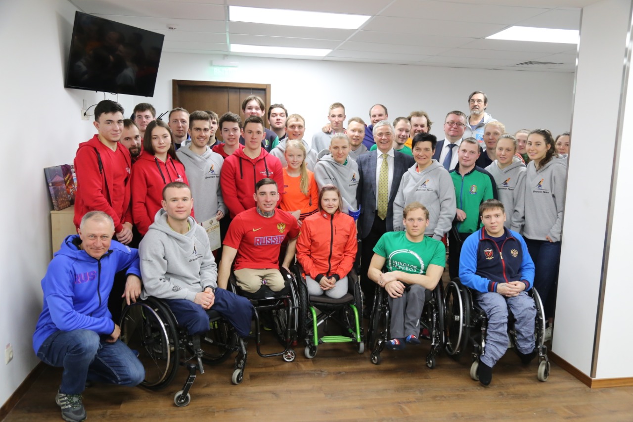 А.А. Строкин, П.А. Рожков в г. Пересвете (Московская область) приняли участие в просмотре соревнований и церемонии награждения победителей и призеров соревновательного дня чемпионата и первенства России по лыжным гонкам и биатлону спорта лиц с ПОДА