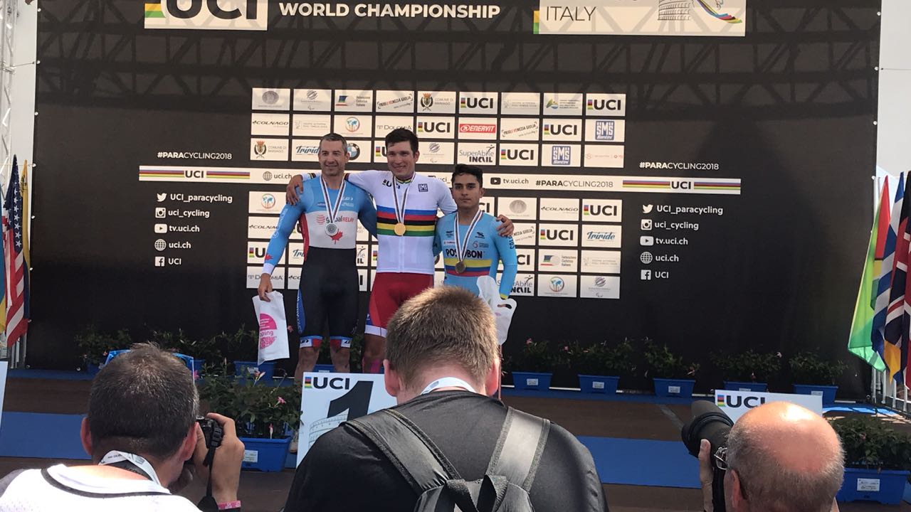 Российские спортсмены завоевали 1 золотую, 6 серебряных и 3 бронзовые медали на чемпионате мира по велоспорту среди лиц с ПОДА в Италии