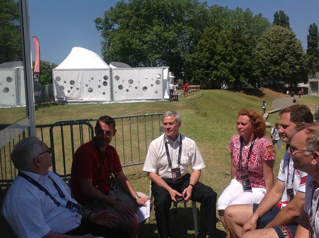 П.А. Рожков в г. Лионе (Франция) во время проведения чемпионата мира по легкой атлетике спорта лиц с ПОДА встретился с руководством Международного паралимпийского комитета