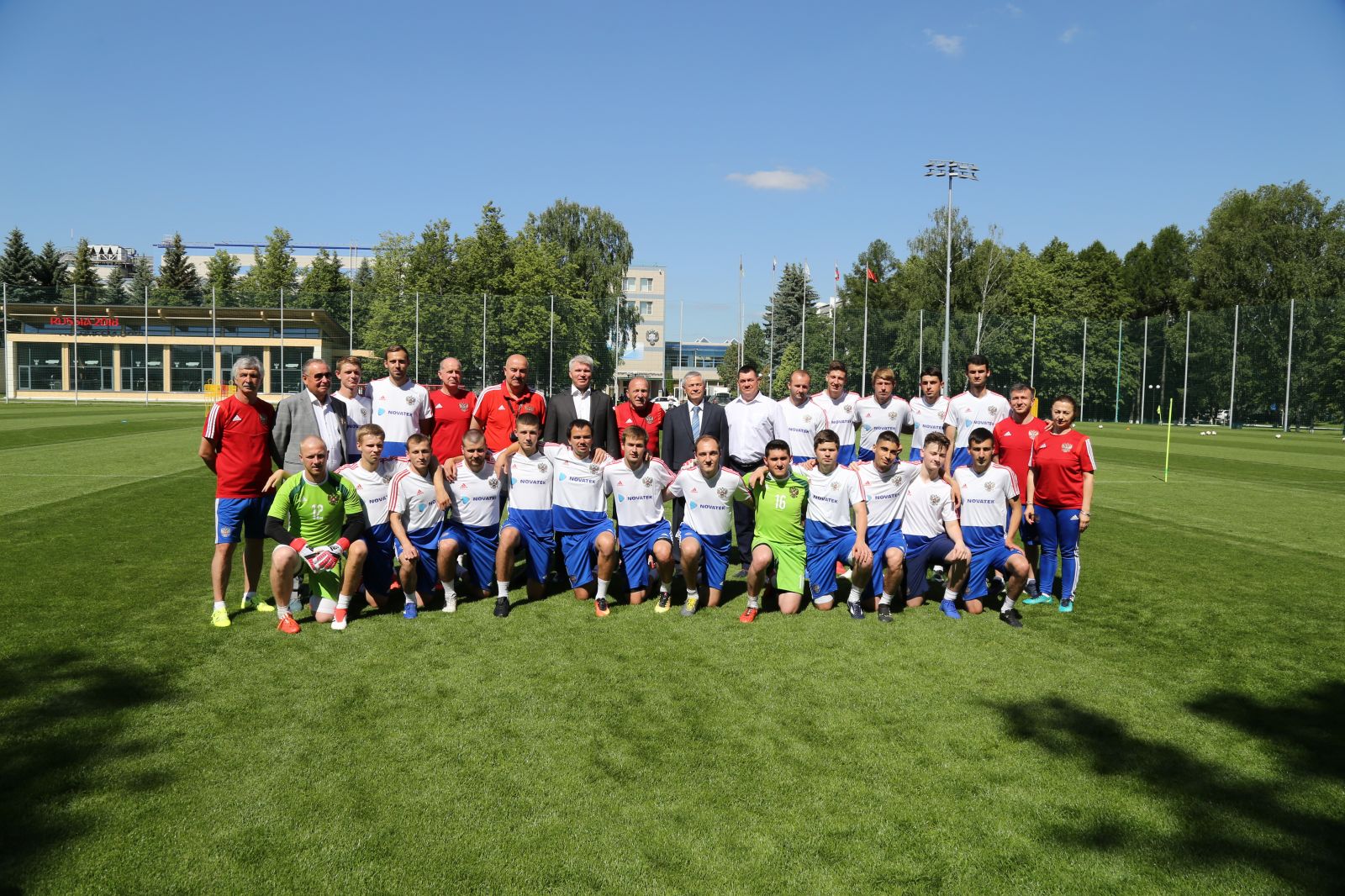 П.А. Колобков и П.А. Рожков встретились со сборной командой России по футболу лиц с церебральным параличом в преддверии чемпионата мира