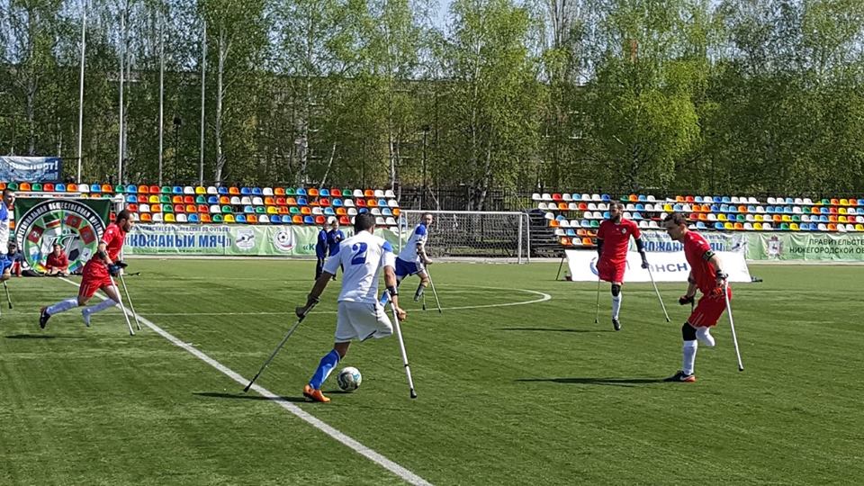 Команда "Ламан АЗ" из Чеченской Республики стала победительницей чемпионата России по футболу ампутантов