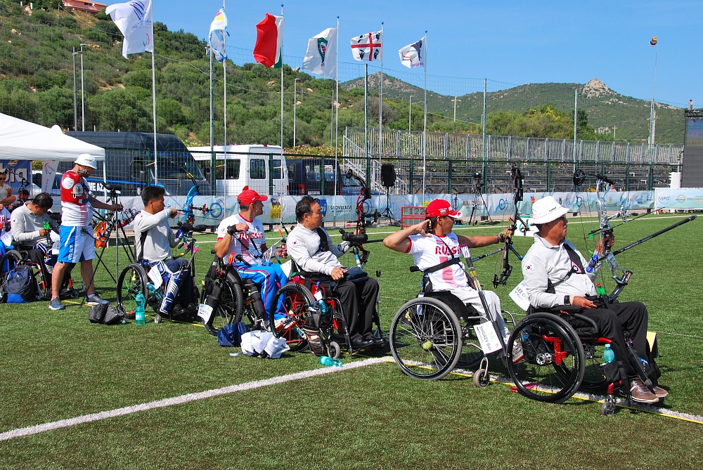 Сборная команда России по стрельбе из лука спорта лиц с ПОДА завоевала 2 золотые, 4 серебряные и 2 бронзовые медами и 2 общекомандное место на 1 этапе Кубка Европы в Италии