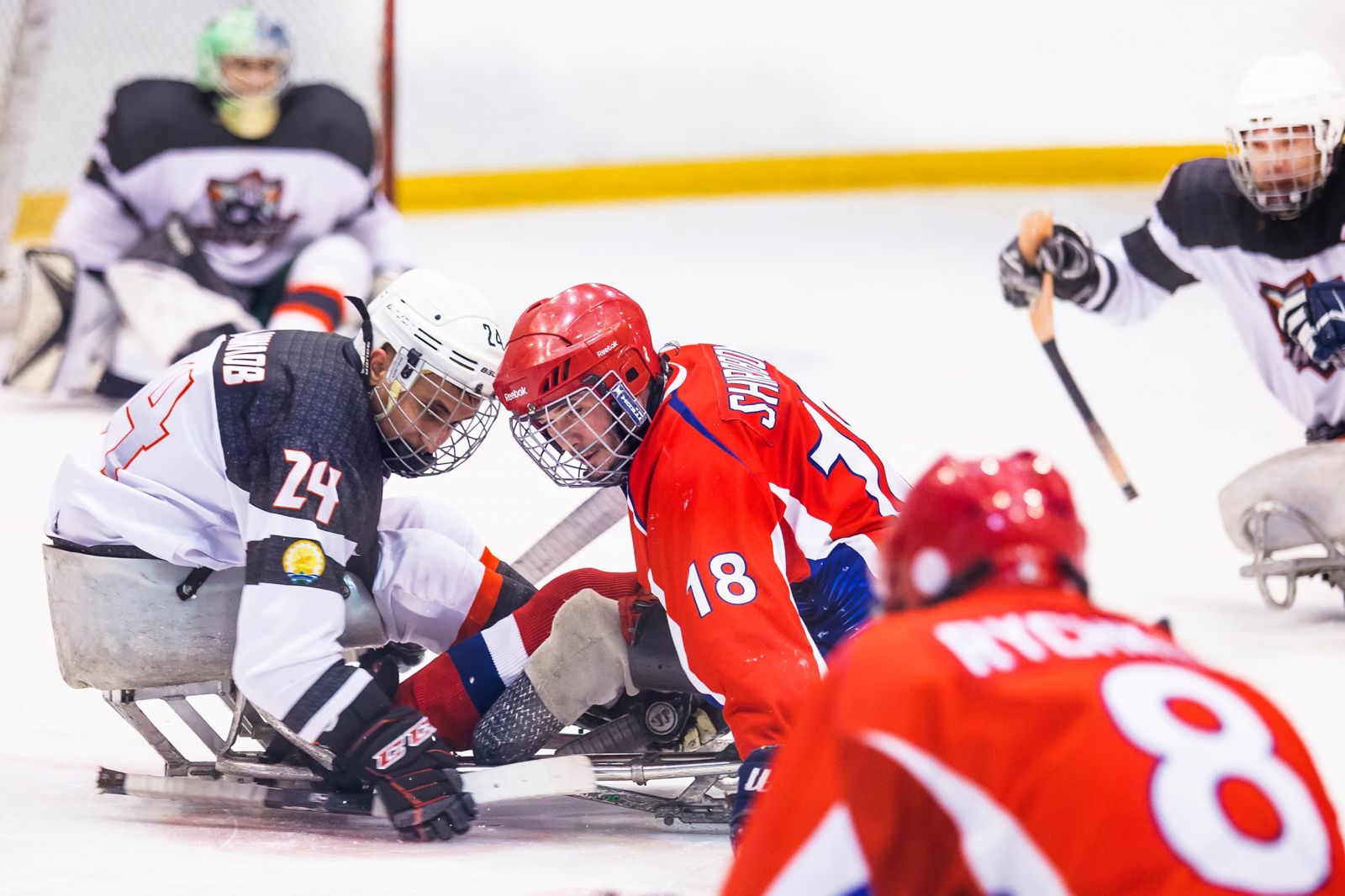 Итоги первого дня первого круга чемпионата России по следж-хоккею в Ижевске