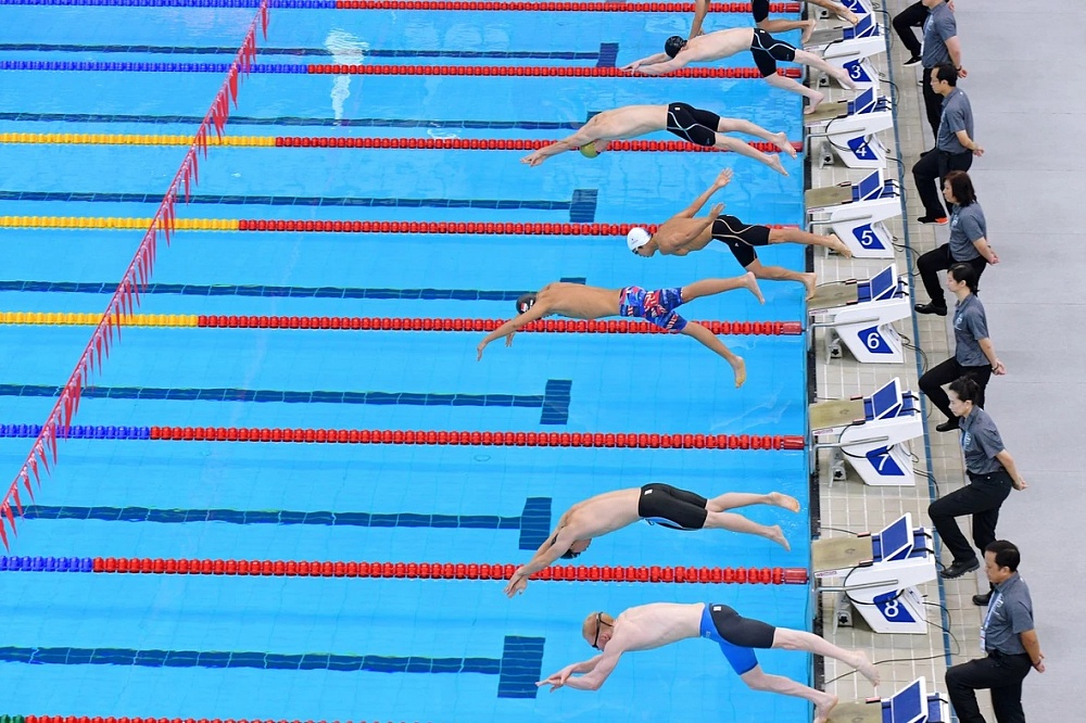 4 золотые, 4 серебряные, 5 бронзовых медалей завоевала сборная команда России по плаванию спорта лиц с ПОДА и ЛИН в 5-м турнире мировой серии в г. Сингапуре