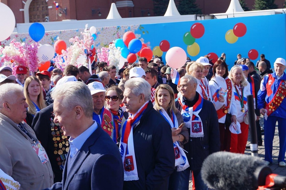 П.А. Рожков на Красной площади в г. Москве принял участие в первомайской акции Профсоюзов
