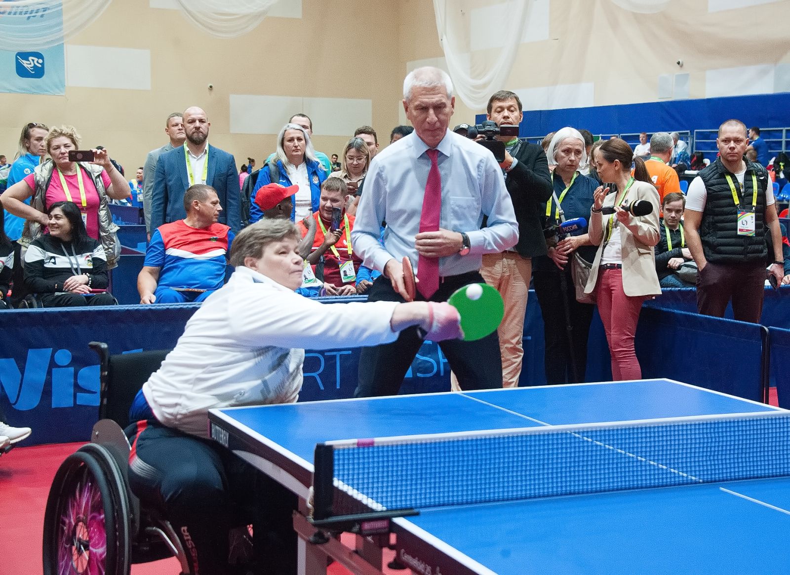        МАТЧ ТВ: Паратеннисистка Пушпашева: «Партия с Левитиным и Матыциным — шоу, но оба хорошо знакомы с настольным теннисом»      