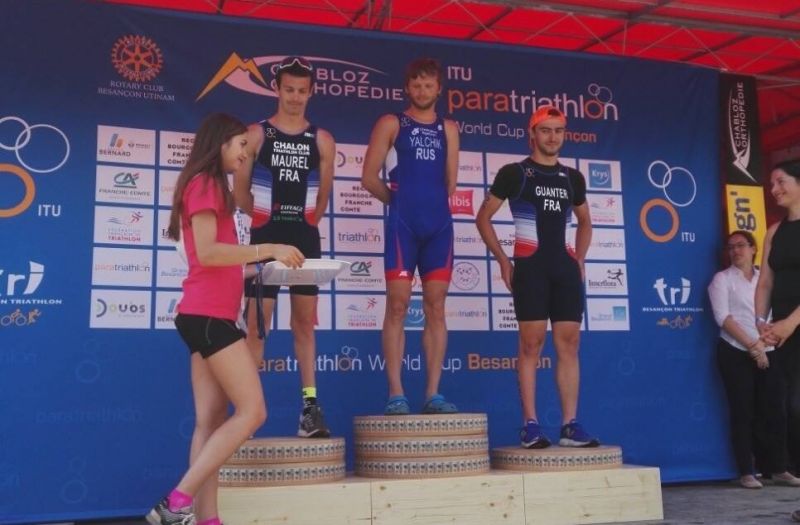 Российские паратриалонисты завоевали золотую и 2 серебряные медали на очередном Кубке мира во Франции