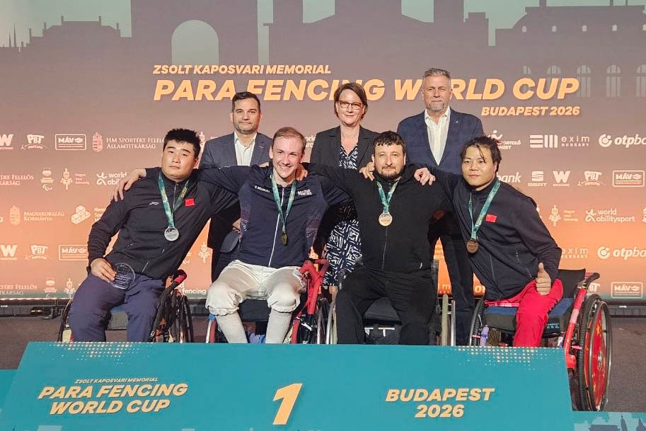 2 бронзовые медали завоевали российские спортсмены с поражением опорно-двигательного аппарата на этапе Кубка мира по фехтованию в Венгрии!