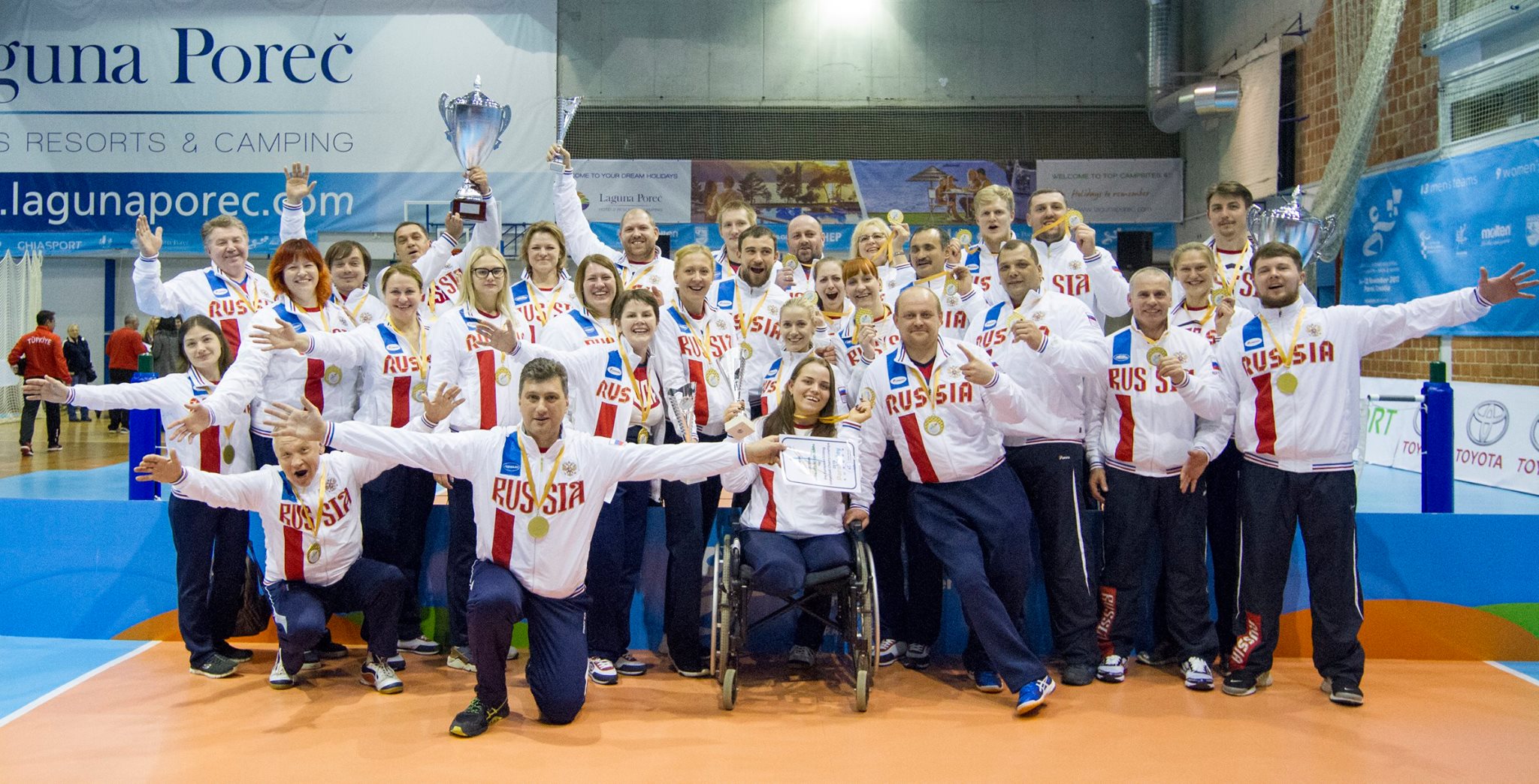 Мужская и женская сборные команды России стали победителями чемпионата Европы по волейболу сидя в Хорватии